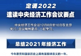 雙鴨山全文＋速覽！中央經(jīng)濟(jì)工作會(huì)議定調(diào)2022